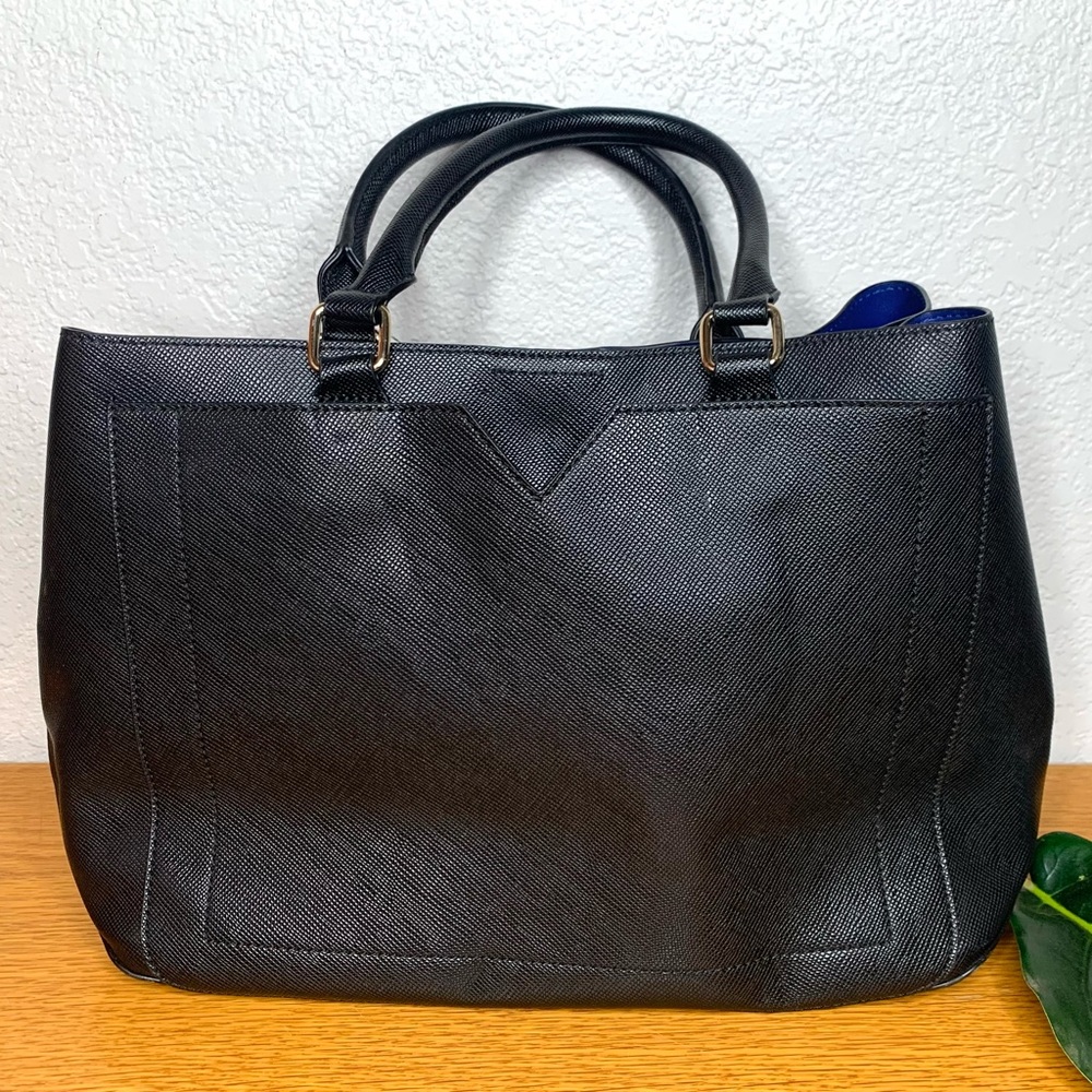Kelly & Katie Black Vegan Leather Tote